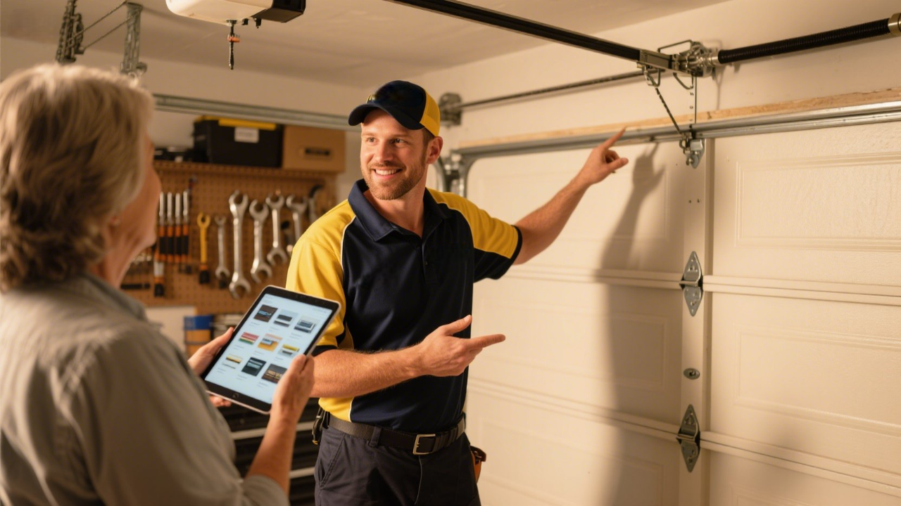 A Golden Coast Garage Doors technician